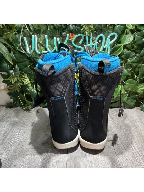 Salomon Launch Lace SJ Mens Black Suede Blue Snowboard Boots Size US 7.5 main image 11